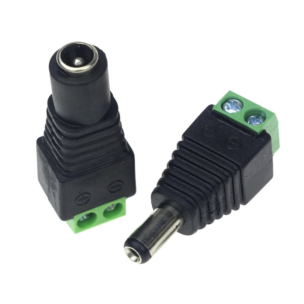 Jack đực cái 5.5, rắc đực rắc cái 5.5 x 2.1mm
