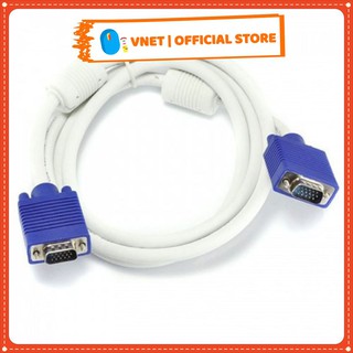 [Loại 1] Dây VGA 1.5M- 3M Trắng chống nhiễu cao cấp