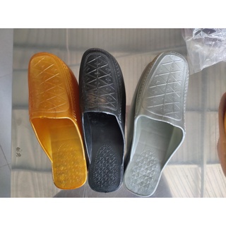 Giầy sục nữ nhựa dẻo mũi bầu đi mưa nhiều màu cao 3cm