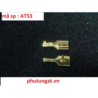đầu cos xe máy cos lưỡi 6.3 có gai cài mã sp AT53 ( bịch 50 cái)
