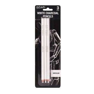 Bút Chì Trắng Mont Marte MPN0041 (White Charcoal Pencils)
