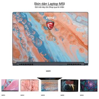Skin dán Laptop MSI in hình thiết kế nhiều mẫu 6 (inbox mã máy cho Shop)