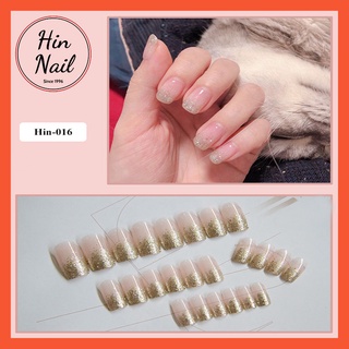 Set 24 móng tay giả Hin Nail ánh nhũ sành điệu