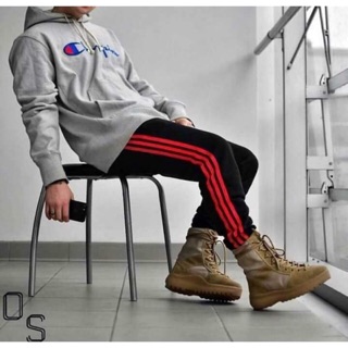 Quần jogger nỉ 3 sọc kèm ảnh thật