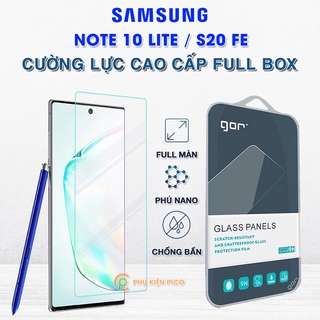 Kính cường lực Samsung Note 10 Lite / S20 FE full màn hình chính hãng GOR - Dán màn hình Samsung Galaxy S20 FE