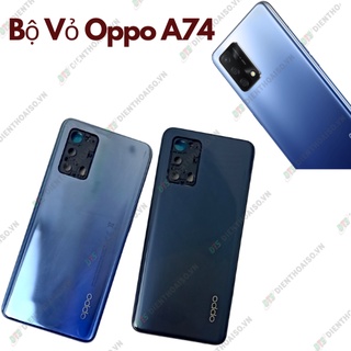 Bộ vỏ oppo a74 xanh và đen