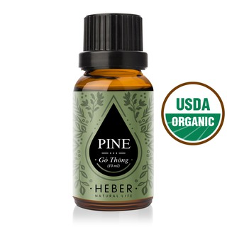 Tinh Dầu Gỗ Thông Heber Natural Life- Pine, Cao Cấp Nhập Khẩu, Thiên Nhiên Nguyên Chất Xông Phòng, Chai 10ml/30ml/50ml