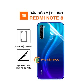 Dán lưng Redmi Note 8 full mặt lưng dẻo trong suốt PPF tự phục hồi vết xước - Dán lưng Xiaomi Redmi Note 10 Pro