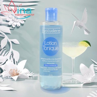 Nước Hoa Hồng Cung Cấp Năng Lượng Evoluderm Lotion Tonique Peaux Normales 250m
