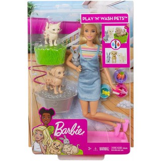 Búp bê Barbie cùng thú cưng tinh nghịch FXH11