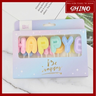Nến Sinh Nhật Chữ HPBD Pastel Phong Cách Hàn Quốc