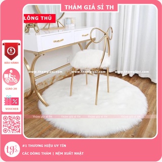 Thảm lông chụp ảnh quần áo [nhiều màu] đường kính 1m