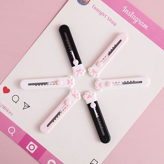 Dao rọc giấy mini hình chân mèo, dao rọc giấy mini bỏ túi dễ thương