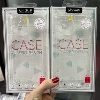 Ốp Likgus trong bảo vệ camera dành cho iPhone 13, 13 pro, 13 Pro Max Viền dẻo chống sốc lưng trong cứng không ố màu