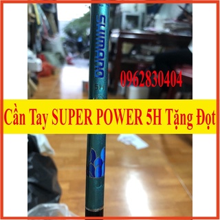 [Cần Câu Tay] Cần Câu Tay, Cần Tay SUPER POWER, Cần Tay SHIMANO 5H(Tặng Ngọn Phụ)