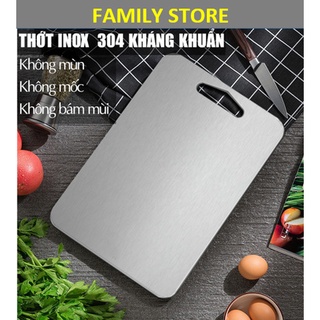 THỚT INOX 304 CAO CẤP SIZE LỚN Kháng Khuẩn Cường Lực- Vệ Sinh Dễ Dàng- Rã Đông Nhanh - Chống Ẩm Mốc