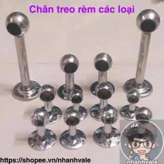 [Bán lẻ 1 cái] Chân (bas - bát) bắt tường treo rèm bằng 100% inox