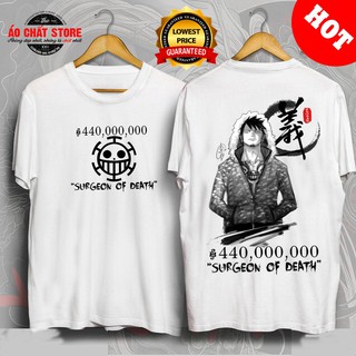 [CLIP ẢNH THẬT] Áo thun One Piece Đảo Hải Tặc Trafalgar Law Cực Ngầu | Surgeon of Death Wanted Law Tshirt OP65