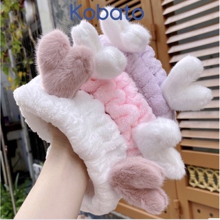 Băng đô cài tóc rửa mặt hình sừng hưu chất vải bông lông mịn thời trang Hàn Quốc dễ thương