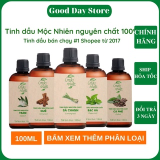 Tinh dầu nguyên chất sả chanh, quế , bạc hà, tràm gió mộc nhiên 100ml - Nguyên chất tự nhiên an toàn cho người sử dụng