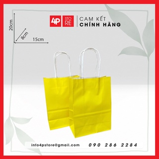 TÚI GIẤY KRAFT VÀNG TƯƠI 15x20x8cm Q7