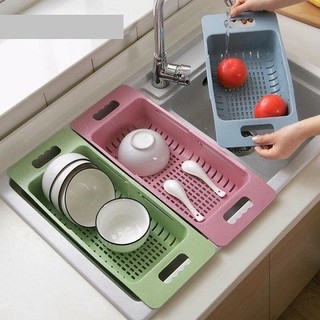 Rổ gác bồn rửa bát đa năng gấp gọn 5613, khay gác bồn rửa bát