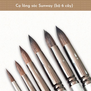 [Mã LIFEBOOK1 giảm 30K đơn 150K] BỘ CỌ LÔNG SÓC MỀM 6/12 CHIẾC
