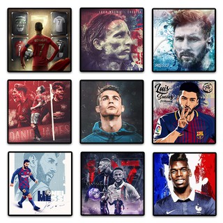Tranh Cầu Thủ Bóng Đá Ronaldo, Messi, Pogba, Suarez, Neymar, Mpappe... Trang Trí Phòng Pes, Phong Net, Quán Cafe