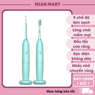 Bàn chải đánh răng điện cảm ứng - Sạc không dây, chống nước IPX7 – BH 3 tháng - Mian Mart