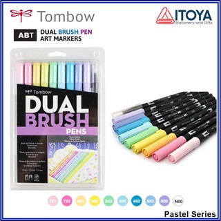 Bộ 10 bút maker Tombow Dual Brush (Pastel series)