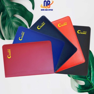 Sổ Bìa Da Cao Cấp Minh Châu - sổ tay ghi chép có nẹp góc đồng CK8(mã 082 )- 200 trang - 1 quyển