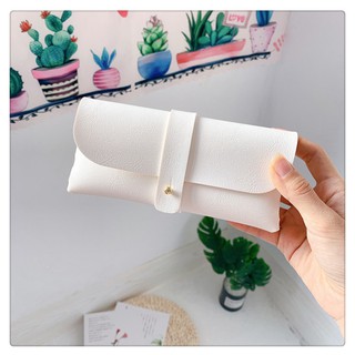 Túi Ví Da Đựng Kính Lani Đen Trắng