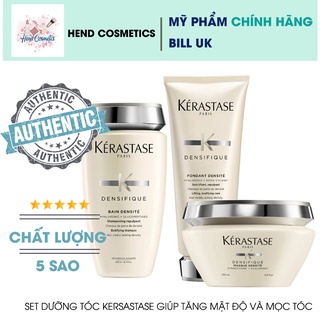 Set dầu gội, dầu xả, dầu hấp giúp mọc tóc Kerastase Densifique