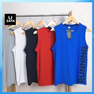 Áo sát nách nam ⚡FREESHIP⚡ Áo thể thao nam sát nách tanktop 5 màu RUNNING ZATA