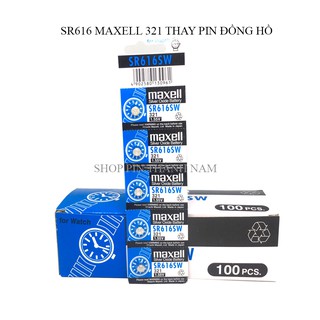 Vỉ 5 viên Maxell SR616 / 321 / SR616SW thay pin đồng hồ đeo tay