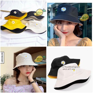 Mũ Bucket Hoa Cúc GD hot trend 2 mặt