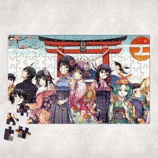 Tranh ghép hình Anime - Tranh ghép hình MONOGATARI - Mẫu 1 - Nhận in hình tranh ghép theo yêu cầu
