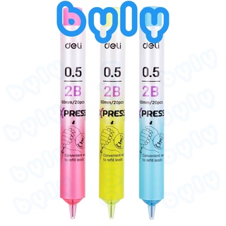 [Ship hoả tốc] Ruột chì bấm ngòi 0.5mm 2B Deli U67600 - ByLy Store