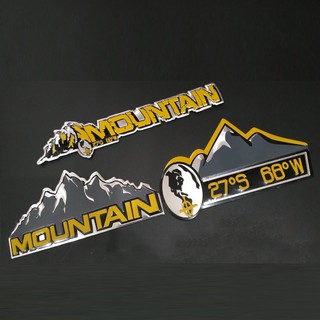 Tem nhôm dán xe Moutain nhiều kích thước