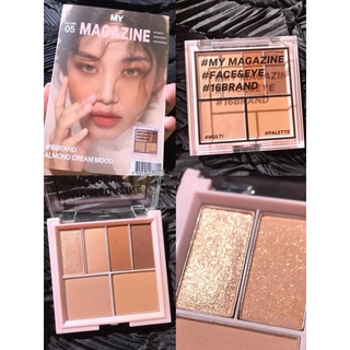 BẢNG PHẤN MẮT ĐA NĂNG 6 Ô 16 BRAND MY MAGAZINE MULTI PALETTE 8.5G CHÍNH HÃNG - 8846
