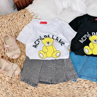 Set váy gấu vàng LAVIE bé gái