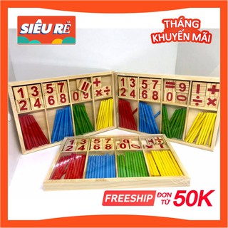 Đồ chơi que tính toán học gỗ - bảng tính que cho bé hàng loại 1 cao cấp