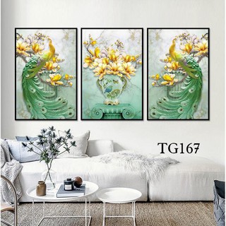 Combo 3 tranh canvas khung gỗ cao cấp - 30062