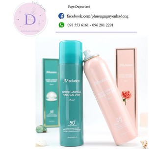 [Nhanh Gọn Nhẹ] XỊT CHỐNG NẮNG Làm Trắng Da JM Solution - Marine Luminous Pearl Sun Spray SALE 80%
