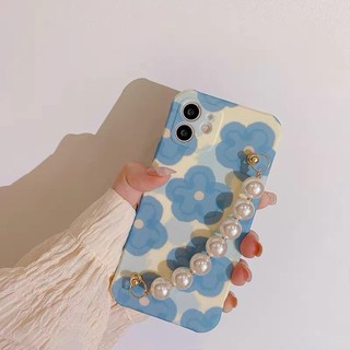 Ốp hoa xanh kèm móc xích ngọc