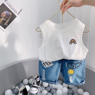 Áo thun ba lỗ bé trai 2 3 4 5 6 tuổi chất cotton mềm mại co giãn Magickids Quần áo trẻ em mùa hè AO22002