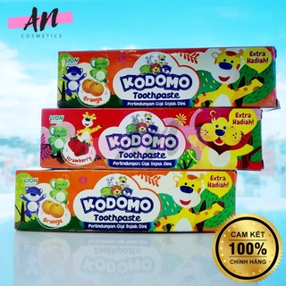 Kem đánh răng cho bé Kodomo (hương cam và hương dâu) 45g / Kem đánh răng nuốt được