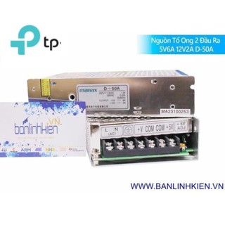 Nguồn Tổ Ong 2 Đầu Ra 5V6A 12V2A D-50A