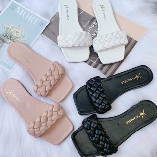 [Shopee trợ giá] Dép lê nữ quai tết bệt hot hit