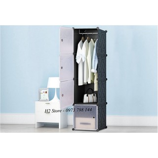 [RẺ NHẤT SHOPEE] TỦ NHỰA LẮP GHÉP 4 Ô ĐỦ Ô(4X1) VÁCH ĐEN ĐỂ ĐỒ ĐA NĂNG THÔNG MINH CHO BÉ sâu 47cm